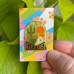 Beautiful “Get Lost” Desert 🏜 Enamel Pin